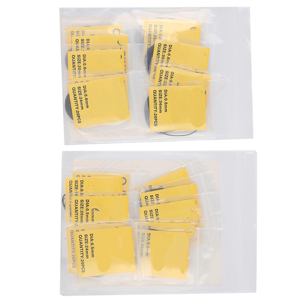 16mm-34mm Watch O Ring Rubber Gasket Watch Back Sealing Rubber Spare Parts (0.5mm 0.6mm)