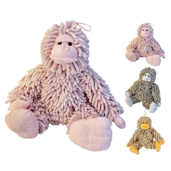 Gorilla Doll Hand Towel Chenille Fuzzy Animal Decorative Towel Absorbent Cute