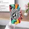 V-Volcom LOGO Fashion Phone Case For IPhone 17 16 15 Plus 14 13 Mini 12 11 Pro Max Soft Shell Cover