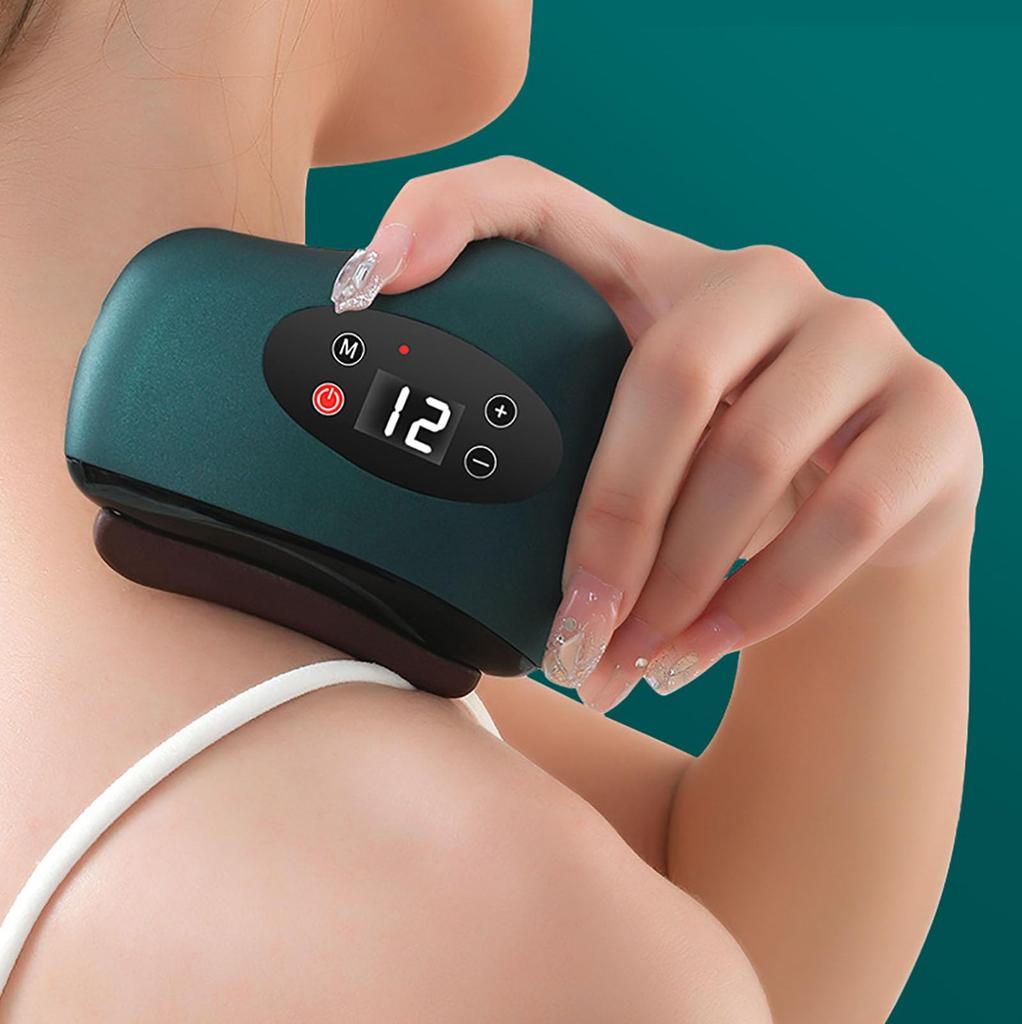 The Electric Vibrating Scraping Board Has 12 Of Adjustment And Can Massage The Face, Neck And Back To Help Fight Skin Aging