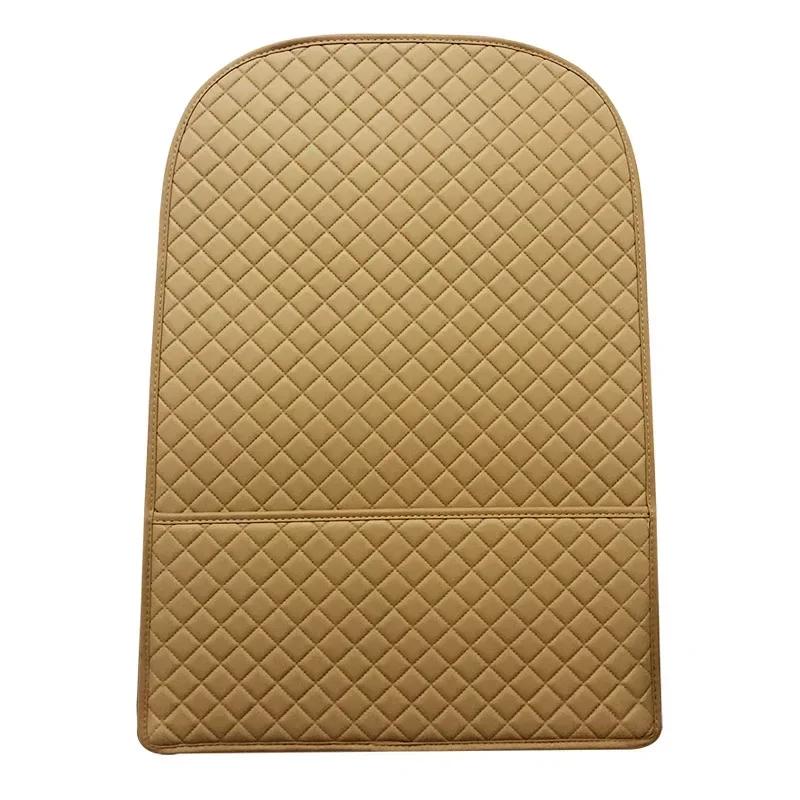 Car Anti Kicks Pad With Organizer Pocket Universal Seat Back PU Leather Protector Cover Back Seat Child Kick Mats Amagi