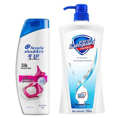 Safeguard Body Wash & Head & Shoulders Shampoo Duo