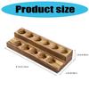 Distressed Wood Cosmetic Display Stand with 11 Slot for Essential Oils Nail Polishes and Lipsticks Storage Organization