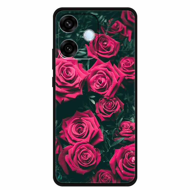 For Oppo A5 Pro 4G 5G Case 6.67" Soft TPU Silicone Funda Cut Cat Flower Painted Back Cover for Oppo A5 Pro 5G Global Shell Coque