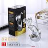 Zinc Alloy Swan Tableware Seat Spoon Fork Set Restaurant Hotel Ornament Tableware Storage Rack Cross-border Labeling