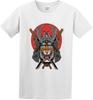 Samurai Tiger Unisex Crew Neck Cotton Tee Men's Short-Sleeve T-Shirts White