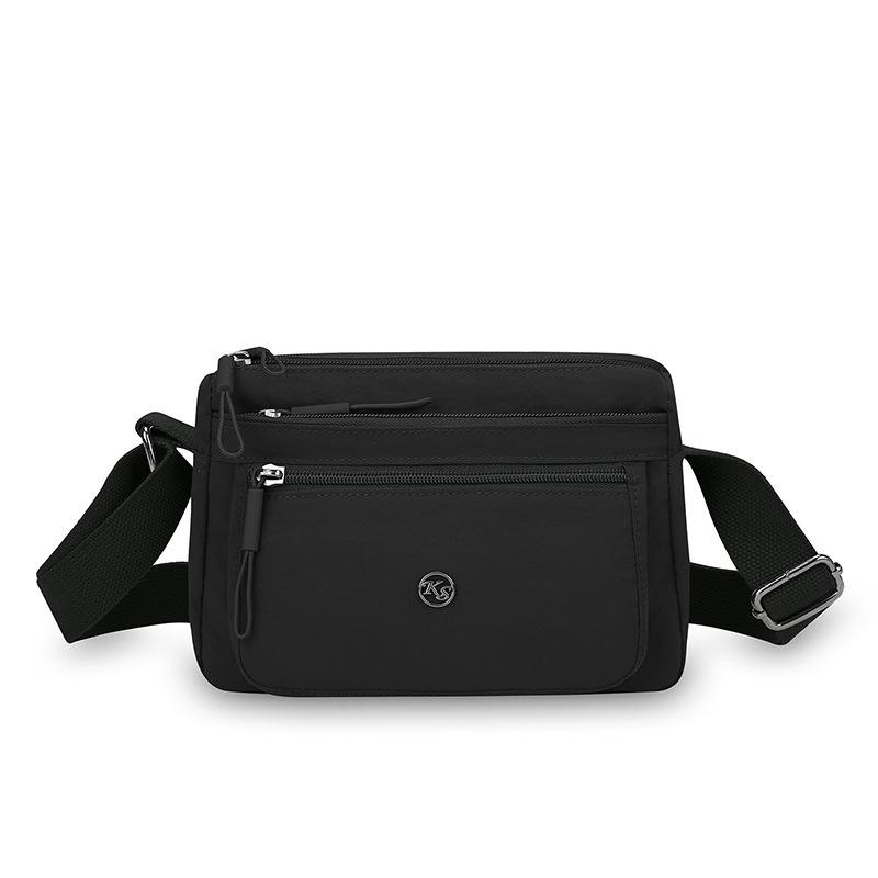 Nylon Small Square Bag Women's Shoulder Crossbody Bag Multi-Layer Mother Bag