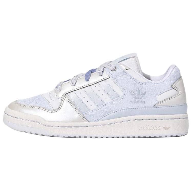 Adidas Originals FORUM Low top Skateboard Shoes Women s White Blue KZ7548 36.5