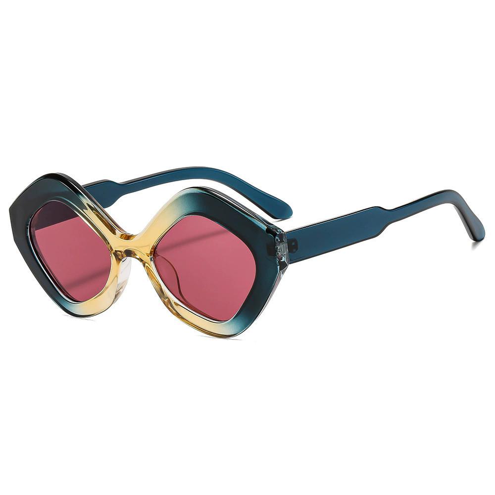 Vintage Cat Eye Big Frame Sunglasses With Uv Protection For Street Style And Parties