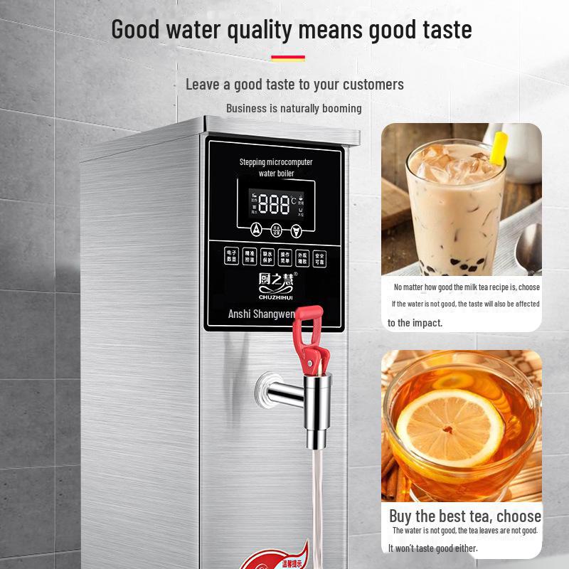 Smart Step-by-Step Commercial Electric Water Heater for Milk Tea Shops and Bars