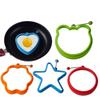 1pcSilicone Egg Mold Star Heart Flower Bear Round Egg Pan Pancake Muffin Mold Cake Baking Tool