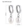 S925 Sterling Silver Pearl Stud Earrings - High-End French Dangle Earrings for Women, Perfect Christmas Gift for Girlfriends