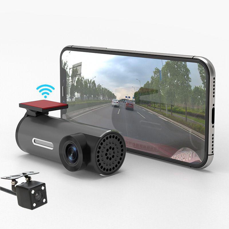 WiFi 1080P HD Dash Cam with Night Vision & Mobile Phone Connectivity