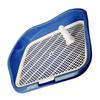 Dog Potty Tray with Raised Fences Removable Mesh Grid Pad and Post Prevent Splashing Large Space Dog Training Toilet