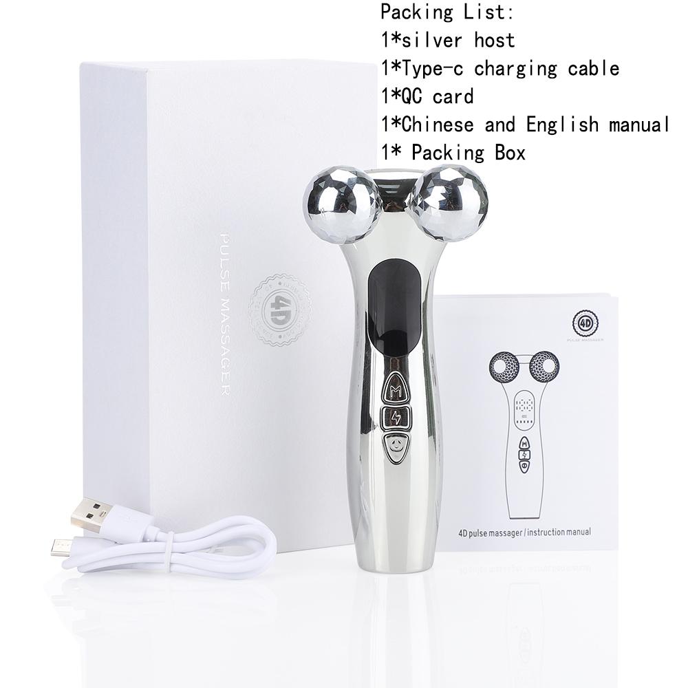 

Импульсный массажер с роликовым устройством Вибрация Укрепление и лифтинг кожи Разглаживание мелких морщин и темных кругов V-face USB