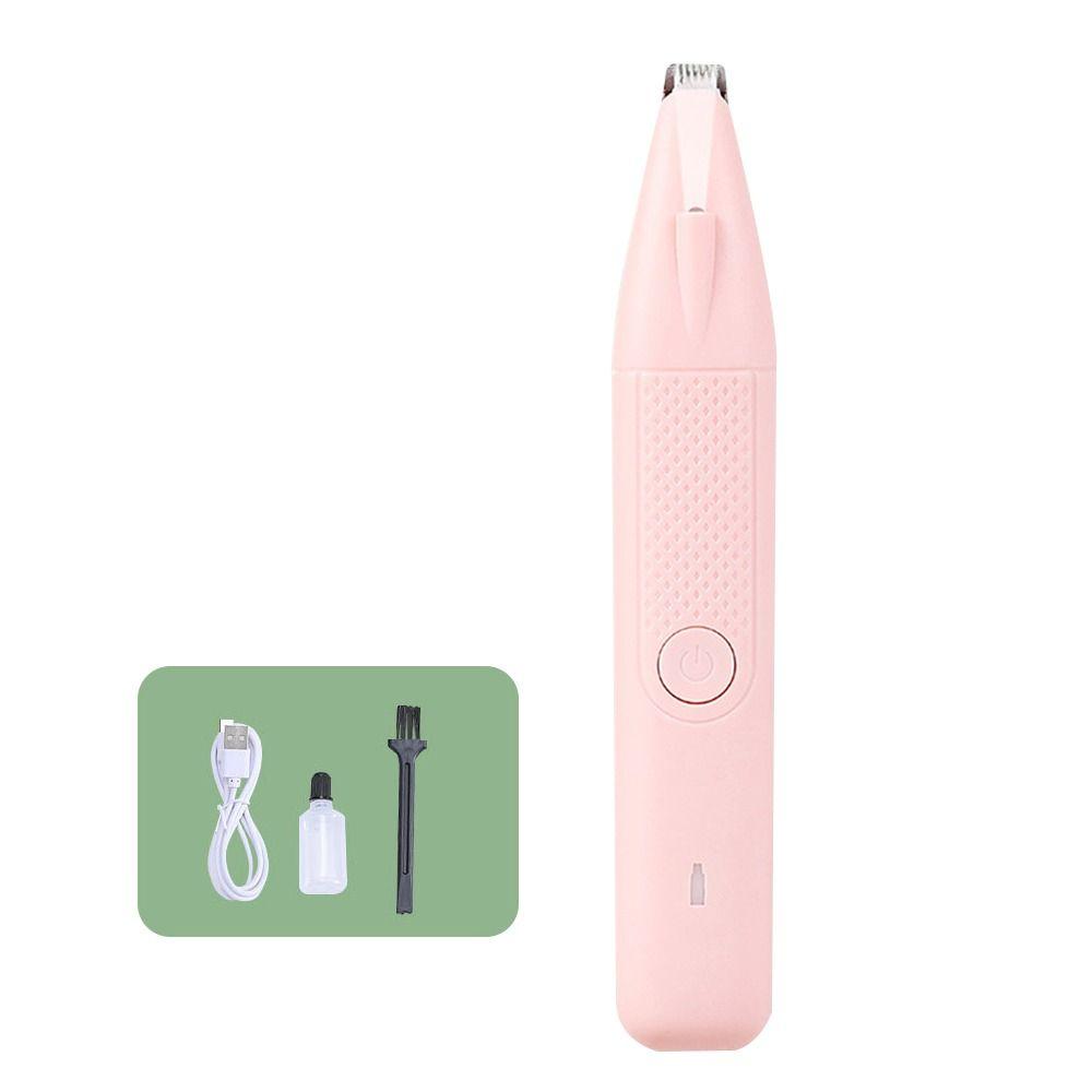 Elektrischer Hundehaarschneider mit LED-Licht Katzenschneidemaschine Haustier Fußhaarschneider Hund Katze