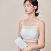 Top a tubino in seta da donna base anti-luce pizzo fascia torace gilet sottile sexy spalline incrociate sulla schiena intimo estivo