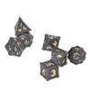 7Pcs Polyhedral Metal Dice Set RPG Dice with Storage Box Role Playing Games Great Gift for Teens Adults Family Friends
