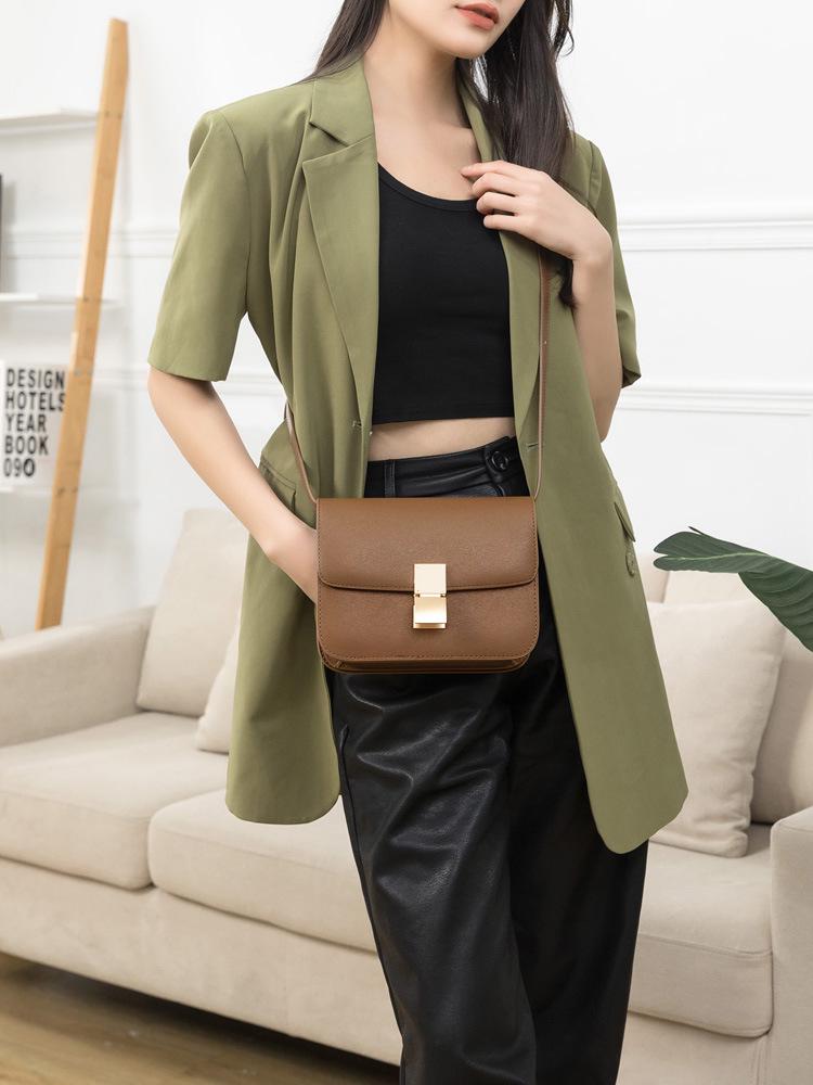 2025 Women's Genuine Leather Tofu Crossbody Bag - Fashionable Summer Shoulder Bag
