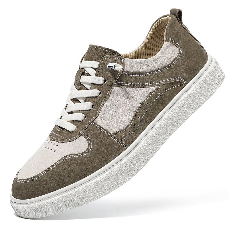 

Кожаная обувь для мужчин Натуральная кожа Повседневная обувь Модная деловая обувь Оксфорды Высококачественная дизайнерская рабочая обувь 44 хаки