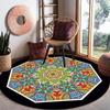 Round Carpet Living Room Coffee Table Sofa Hanging Basket Rocking Chair Home Carpet Floor Mat