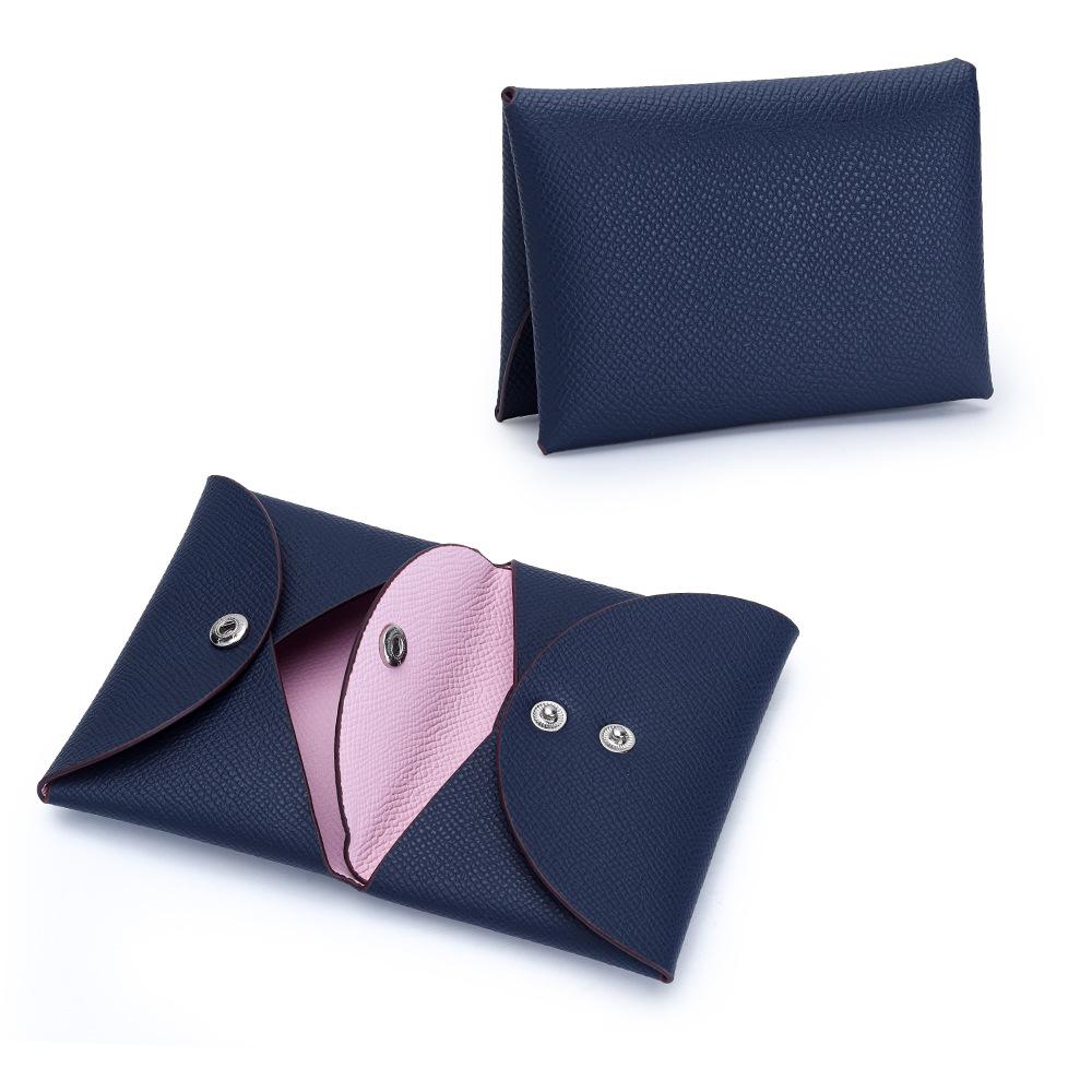 Portamonete Mini in Pelle di Mucca con Stampa del Palmo: Elegante portafoglio bi-fold 2026 con porta carte d'identità per donna