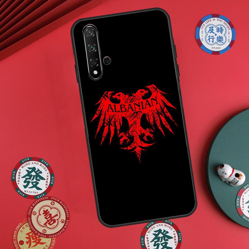 Albania Flag Eagle For Huawei Nova 11 Pro 9 10 SE Y60 Y70 Y90 Y61 Y91 Y72 Y73 12i 11i 8i P20 P30 P40 Lite Case