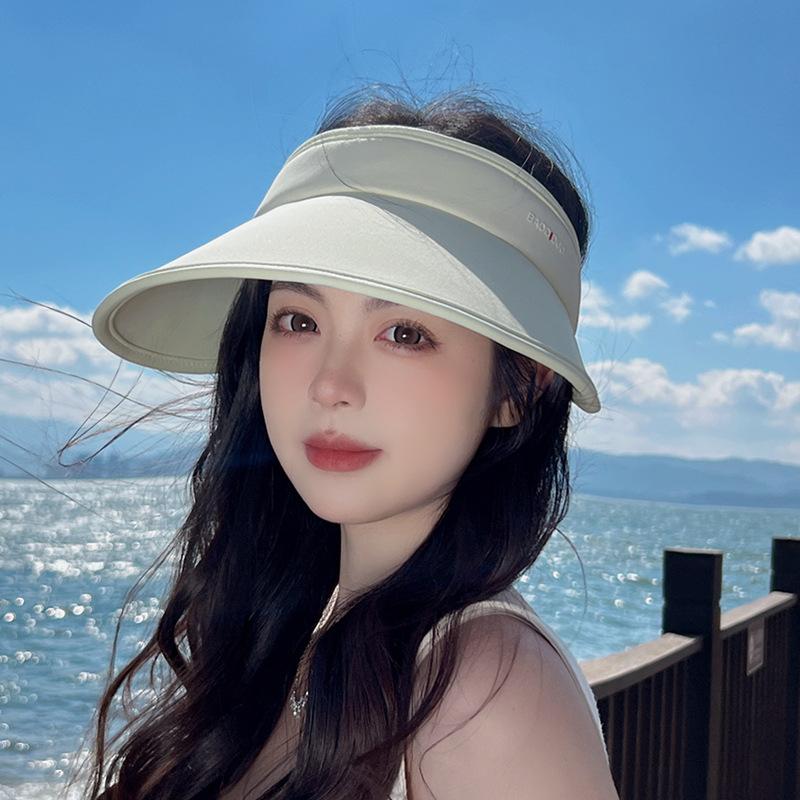 8229 Summer UV Protection Sunshade Empty Top Hat Simple Versatile Sunscreen Hat Outdoor Sports Foldable Hat Children
