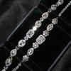 Armband mit hochkarätigem Diamanten, Nischendesign für Damen, platiniertes Sterlingsilber, kalter Wind, Imitation Mozzarella-Diamantarmband für Damen