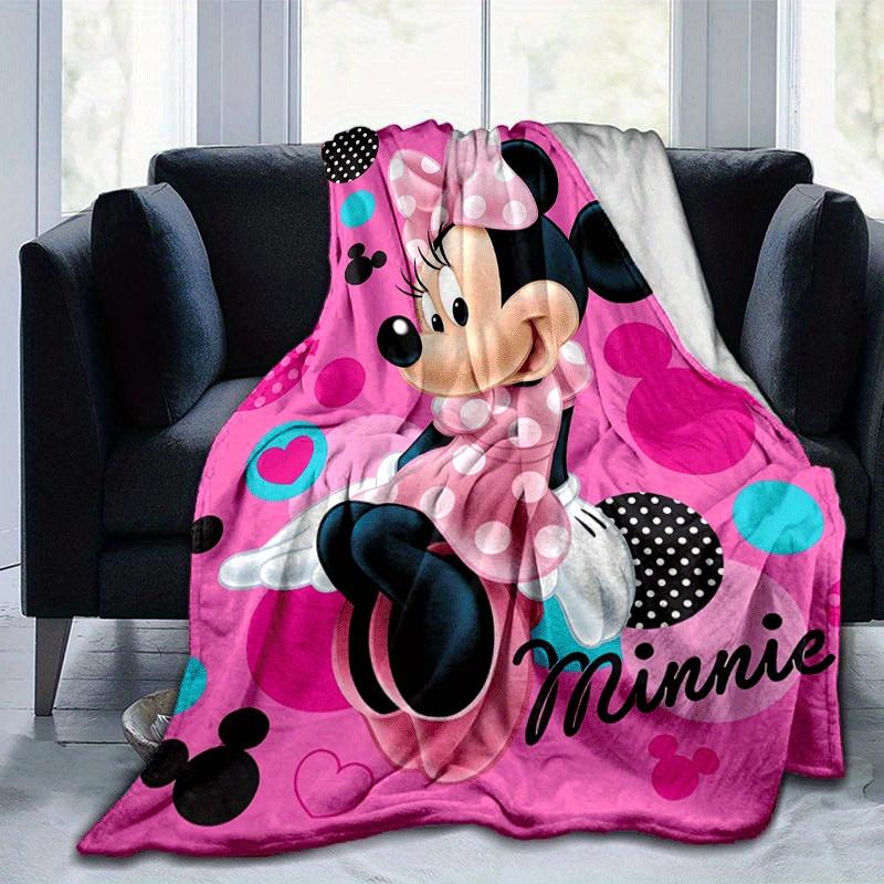1pc Cute Minnie Printing Blanket - Soft, All-Season Throw for Living Room, Bedroom,Personalized Gift with Adorable Cartoon Design
