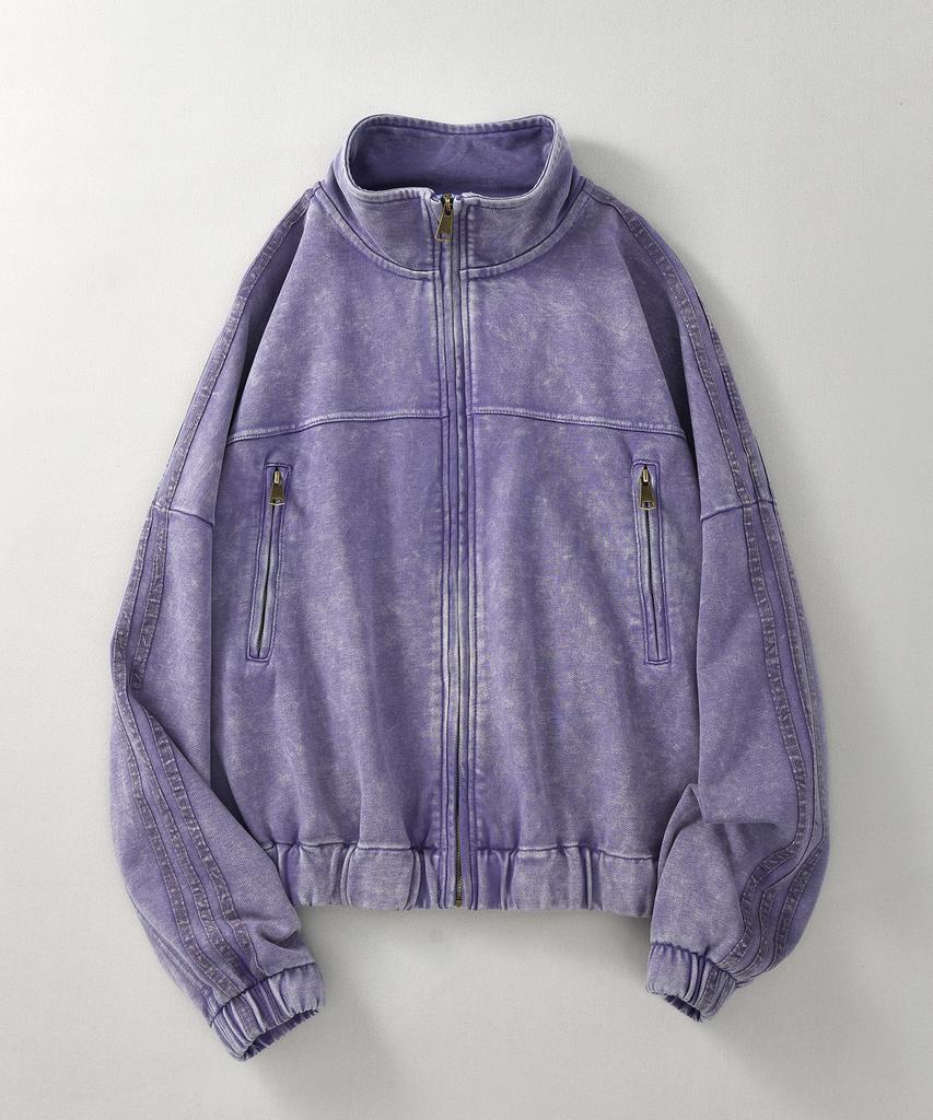 REEMNIK Pigment High-Neck Zip-Up Jacket [2 Colors]