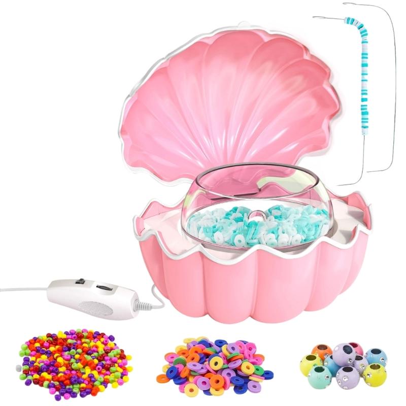 

Electric Bead Threading Machine For Jewelry Designers And DIY Crafters With Quick Beading Technology And Stable Motor розовый