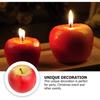 Creative Apple Candle Christmas Christmas Eve Gift Fruit Candle Birthday Christmas Holiday Gift PartyFruit Candle Decoration