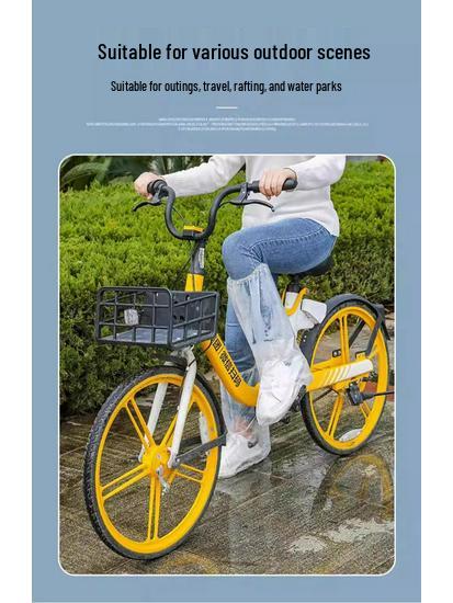 Waterproof Non-Slip High-Top Rain Shoe Covers for Men, Women, and Kids – Thick and Transparent for Rainy Days.