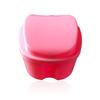 Portable Plastic Cases Denture Box Oral Cavity Cleaning Denture Storage Case Mini Tooth Clean Sanitary Drainable Storage Box