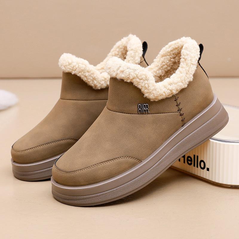 Winter new cotton shoes women's velvet thickened mother shoes non-slip, cold-proof and warm comfortable snow boots