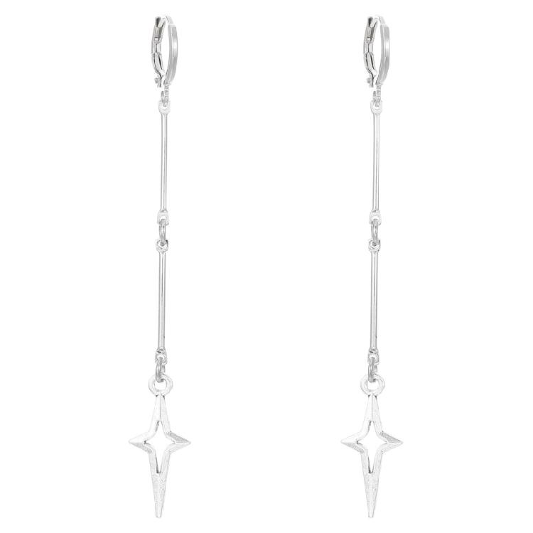 Стильные Готические Серьги Распятие Звезда Серьги-Подвески Сшивание Заклепка Ушные Пряжки Дерзкие Серьги с Шипами Элегантный Аксессуар