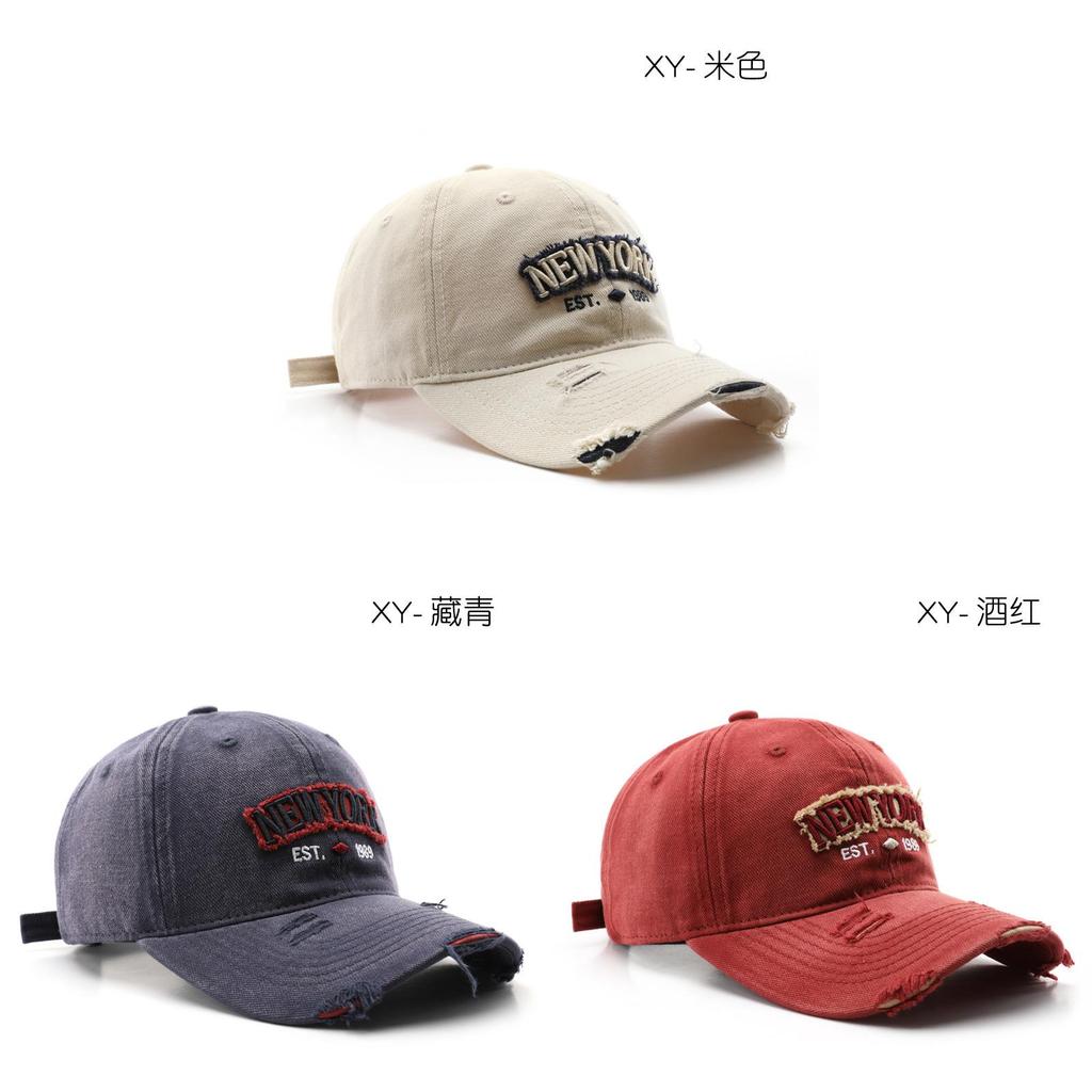 Cotton Baseball Cap With Embroidered Letters For Men And Women Outdoor Sun Protection