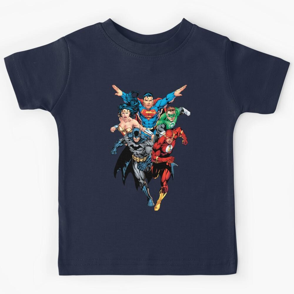 Vintage Comic Book Hero Collage Kids T-Shirt 140