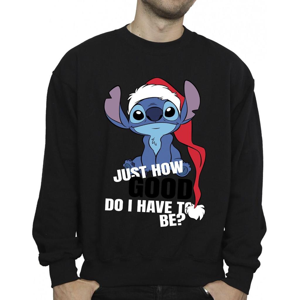 Disney Mens Lilo & Stitch Just How Good Sweatshirt