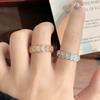 Copper Coin Zircon Ring Exquisite Design Personalized Index Finger Ring Ins Wind