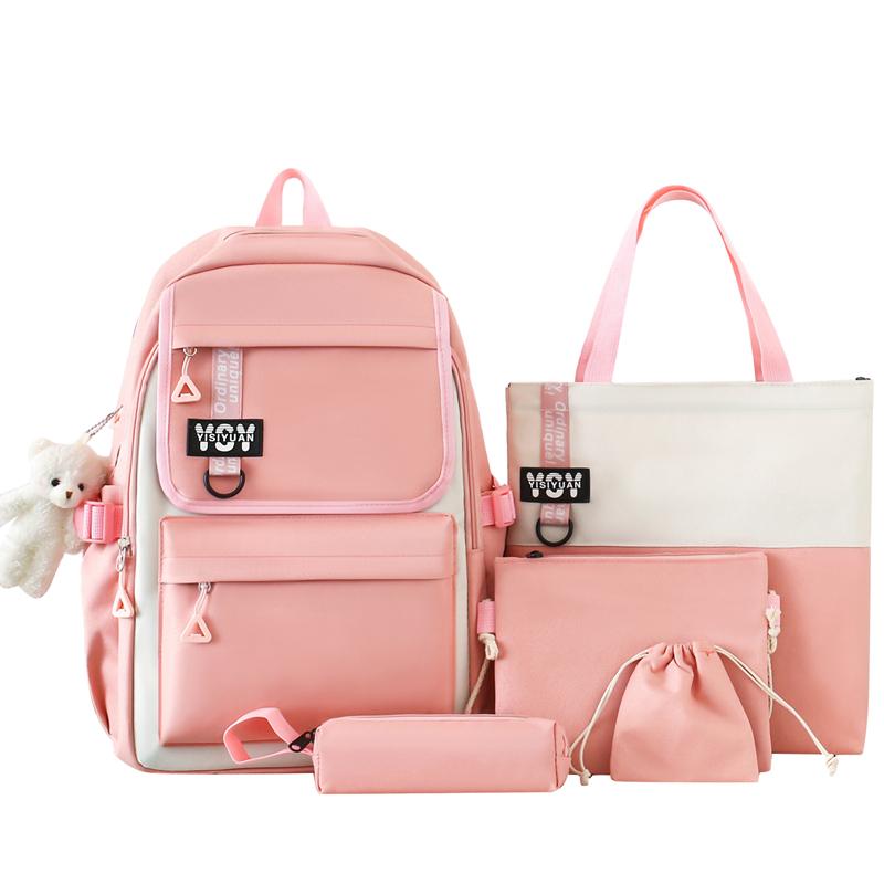 Vierteiliger Schulrucksack für Damen