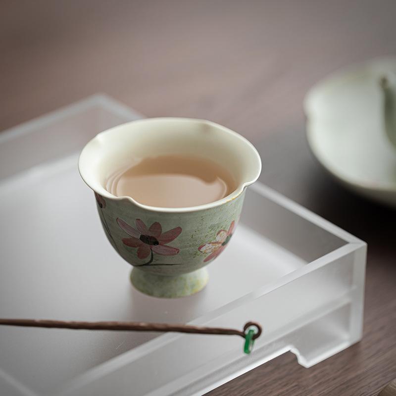 Hand Painted Daisy Tea Cup High Quality Porcelain Tea Set for Women Afternoon Tea Personal Use