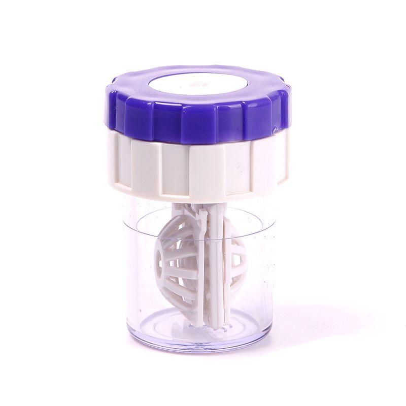 Latest New Manually Contact Lens Cleaner Washer Cleaning Lenses Case