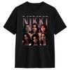 T-shirt en coton Nikki Vintage Bootleg Obsession pour Hommes Plage Y2K T-shirts Amusants Col Rond T-shirt Hipster Grande Taille Vêtements à Motifs