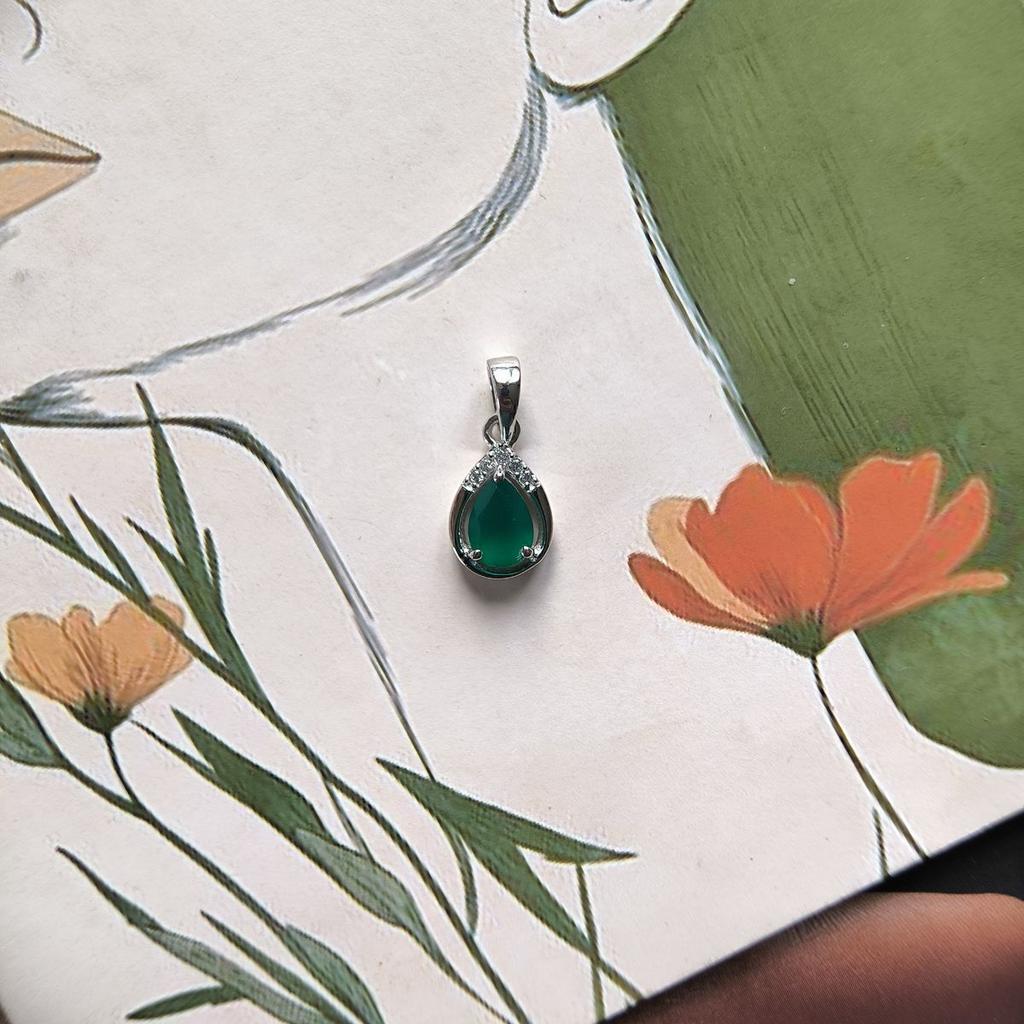 Серебряная подвеска с агатом 0.838ct (2189725)