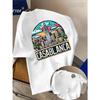 Casablanca Ästhetik Architektonische Grafik T-Shirts Herren Damen Lässig Hochwertig Trend Hip Hop Streetwear Oberteil Y2K Gothic Baumwolle Übergroße T-Shirts