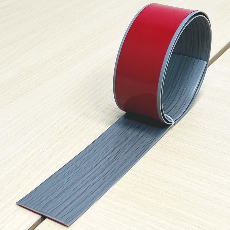 Self-Adhesive Wood Floor Trim Strip - Glue-Free Edge Divider for Doorway and Threshold Decoration