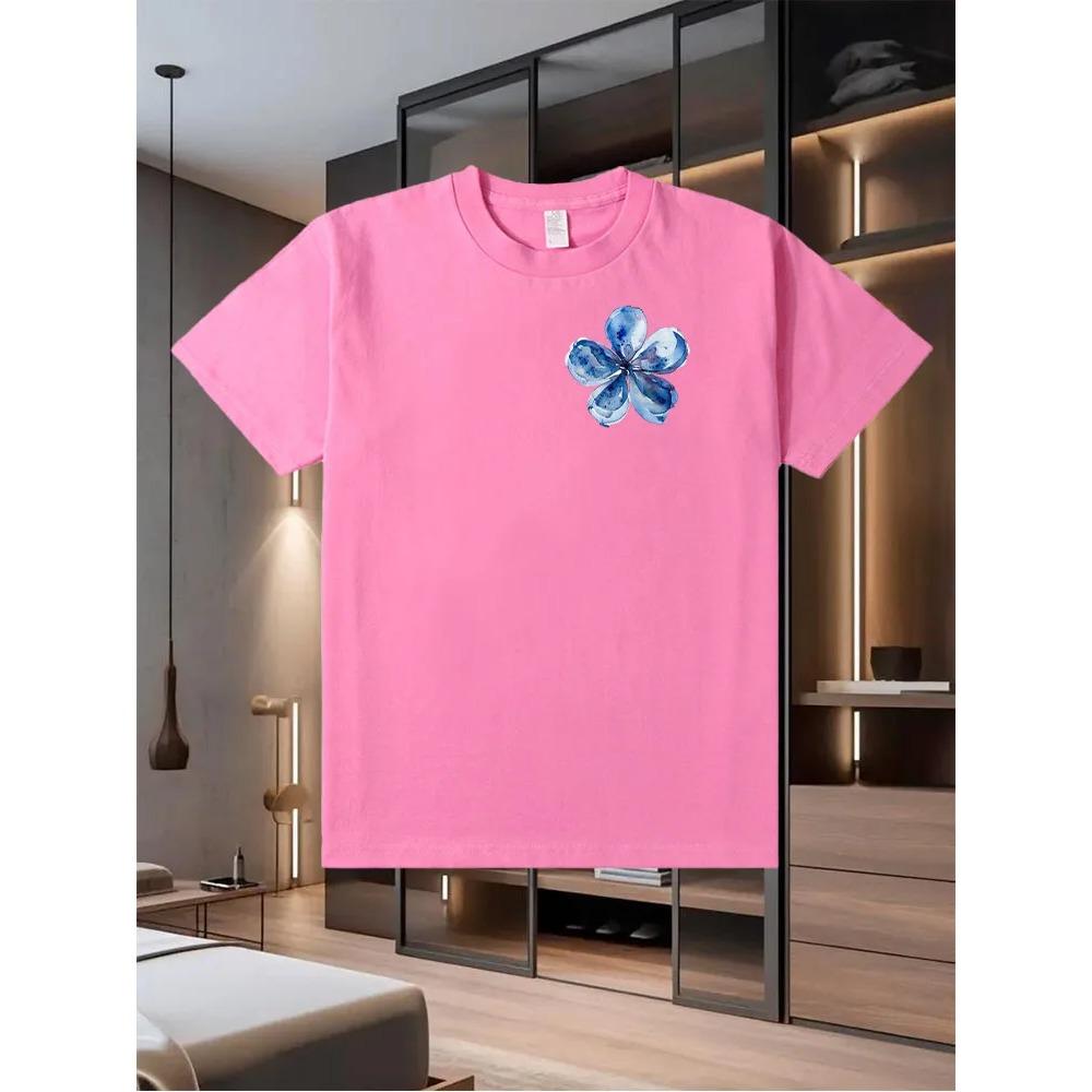 2025 New Men's Printed T - Shirt for Summer  A Loose  Versatile Short - Sleeve Top