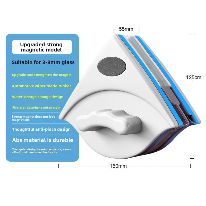 Strong Magnetic Double Sided Window Cleaner for High Rise Building Thick Glass Home Window Washing Tool